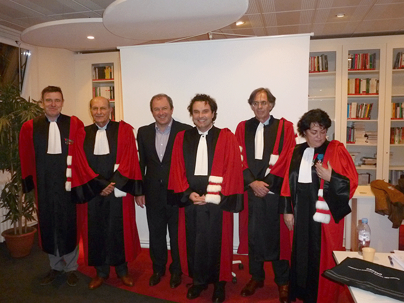 Photo de la soutenance de thèse de Laurent Choain