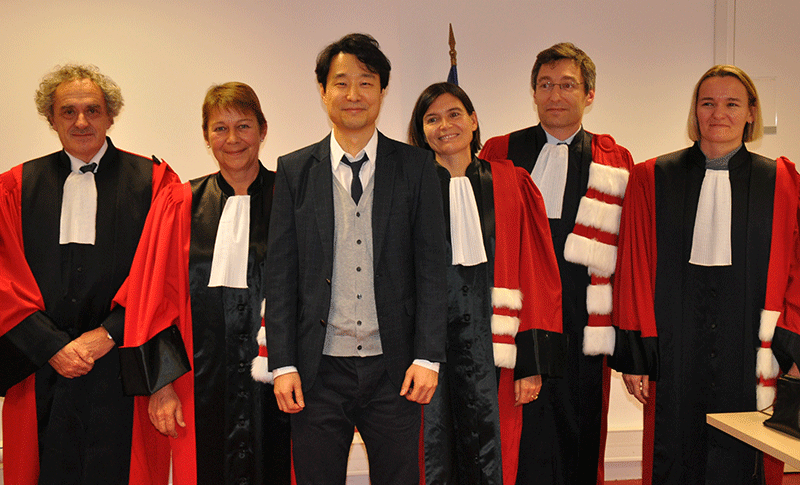 Photo de la soutenance de thèse de Byung Choi