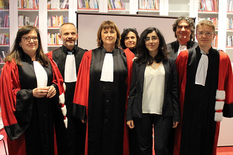 Photo de la soutenance de thèse de Hajar Eddial