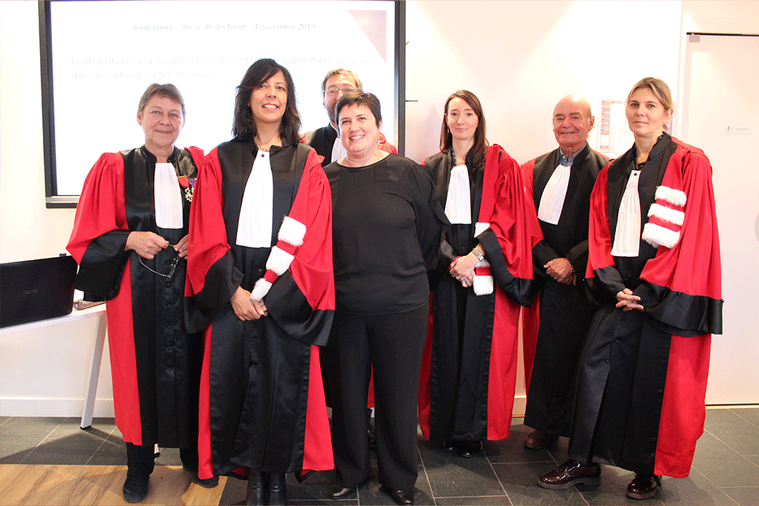 Photo de la soutennce de thèse de Madame Virginie RODRIGUEZ