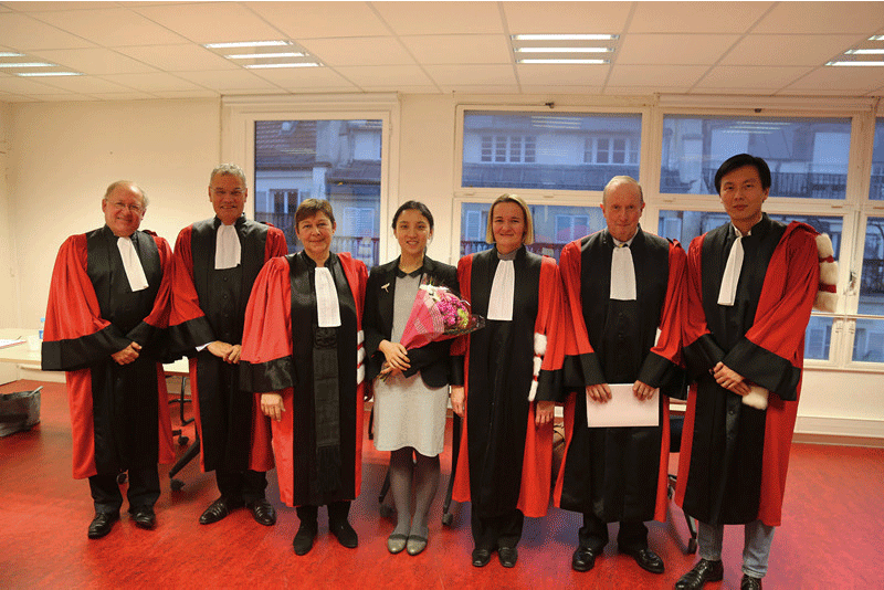Photo de la soutenance de thèse de Fanfan Zou