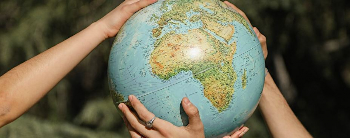 Photo d'un globe terrestre